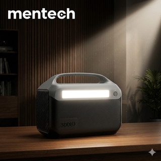 Trạm Sạc Di Động MENTECH MT300M1 300W 204.8Wh AC 220V, Pin Dự Phòng Camping, Sạc Laptop PD 60W