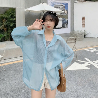 Sơ mi bigsize nữ vải voan mỏng tay dài khoác ngoài sành điệu áo đuôi tôm đi biển du lịch SM VOAN (không kèm áo trong)