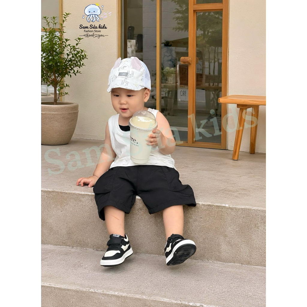 {8-45KG}🔥 ÁO BA LỖ BÉ TRAI- Bé Gái – Cotton Mềm, Co Giãn 4 Chiều, Thoáng Mát , Dáng Thể Thao Năng Động | Sam Sứa Kids