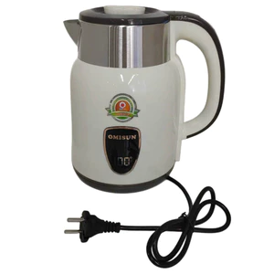 Ấm Siêu Tốc 2 Lớp 2.0L OMINSU SUN T10 Inox 304, Tự Ngắt Khi Sôi, Chống Cạn, Dây Dài 1.2m
