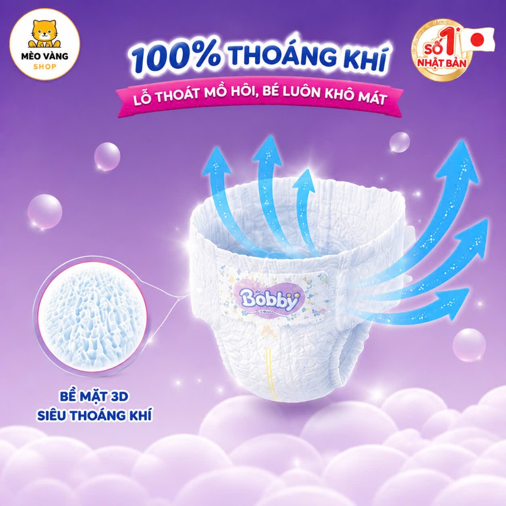 Tã quần bobby ultra M/L/XL/XXL siêu thấm hút