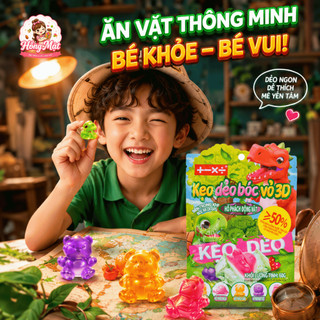 Combo 3 Gói Kẹo Dẻo Bóc Vỏ 3D Vui Nhộn Pandu