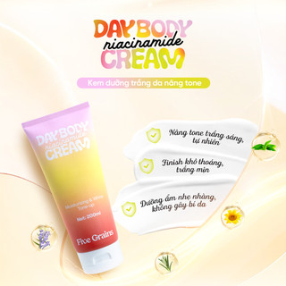 [MUA 1 TẶNG 1]Kem dưỡng Cao cấp Five Grains trắng da Niacinamide, Alpha-Arbutin nâng tone ban ngày 200ML