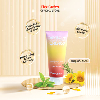 [MUA 1 TẶNG 1]Kem dưỡng Cao cấp Five Grains trắng da Niacinamide, Alpha-Arbutin nâng tone ban ngày 200ML