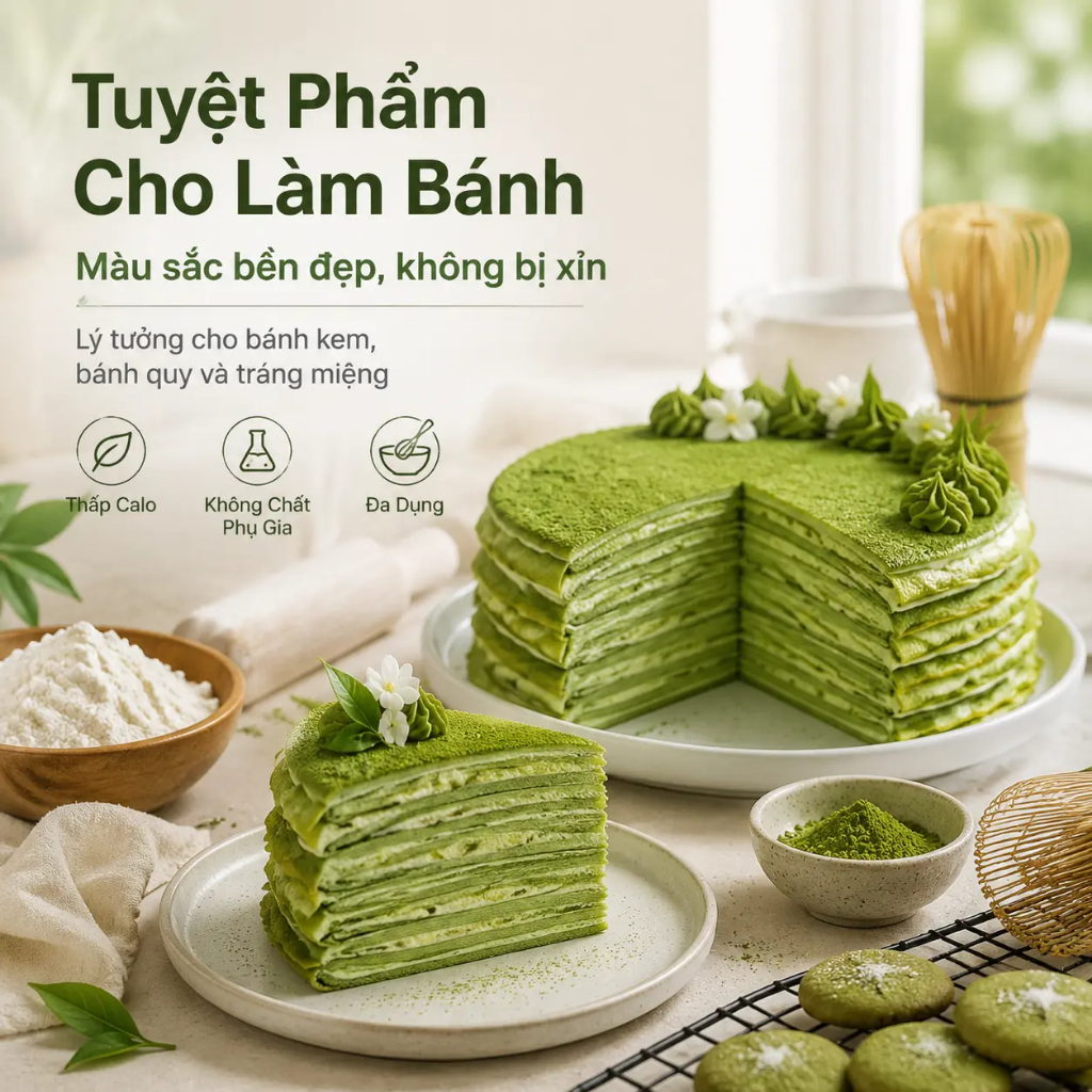 Naturabite Bột Matcha Uji Cao Cấp 100g Không Đường Bột Mịn Không Vón Cục Hỗ Trợ Giảm Mỡ Làm Đẹp Da