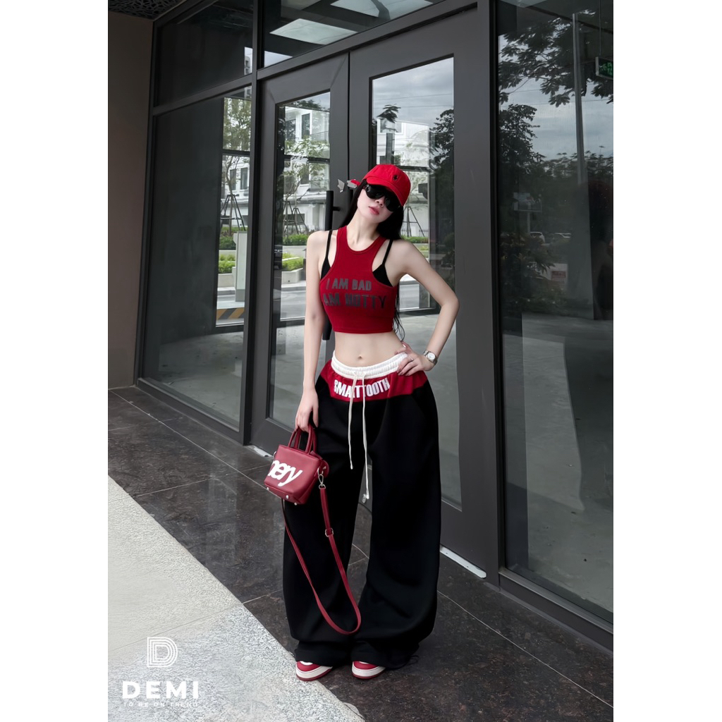 Set 3in1 I AM BAD - HOTTY phối cá tính, phom siu hack dáng chất liệu sịn mịn tone màu mix nổi bật 🔥