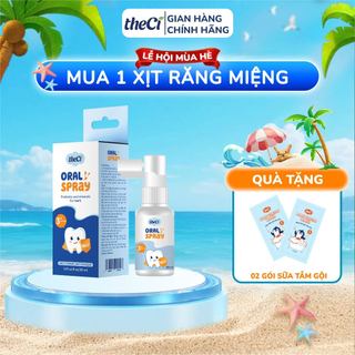DATE 2027 - Xịt Răng Miệng theCi Cho Bé Oral Spray Hỗ Trợ Ngăn Ngừa Mảng Bám, Chống Sâu Sún 30ml - TCVN