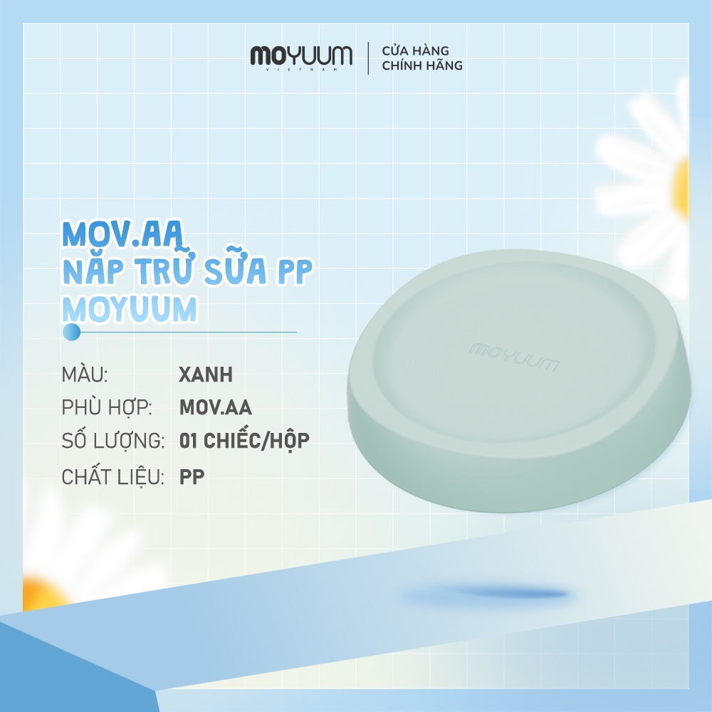 Nắp trữ sữa - Phiên bản mov.aa - Thiết kế độc quyền cho bình Mov.aa - Màu Hồng/Trắng/Xanh