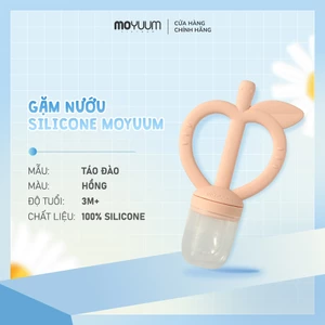 Túi lưới trái cây gặm nướu 2 in 1 Moyuum Feeder Teether - Vàng/Hồng/Xanh