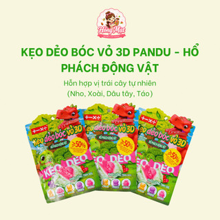 Kẹo Dẻo Bóc Vỏ 3D Pandu Hổ Phách Động Vật Vị Trái Cây Hỗn Hợp Ăn Vặt Cho Bé TL785
