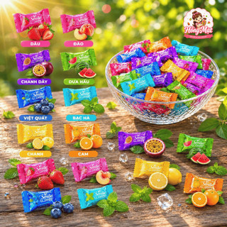 Kẹo C Hoa Quả Pandu Viên Nén Vị Trái Cây Thơm Mát Gói Lớn 1kg