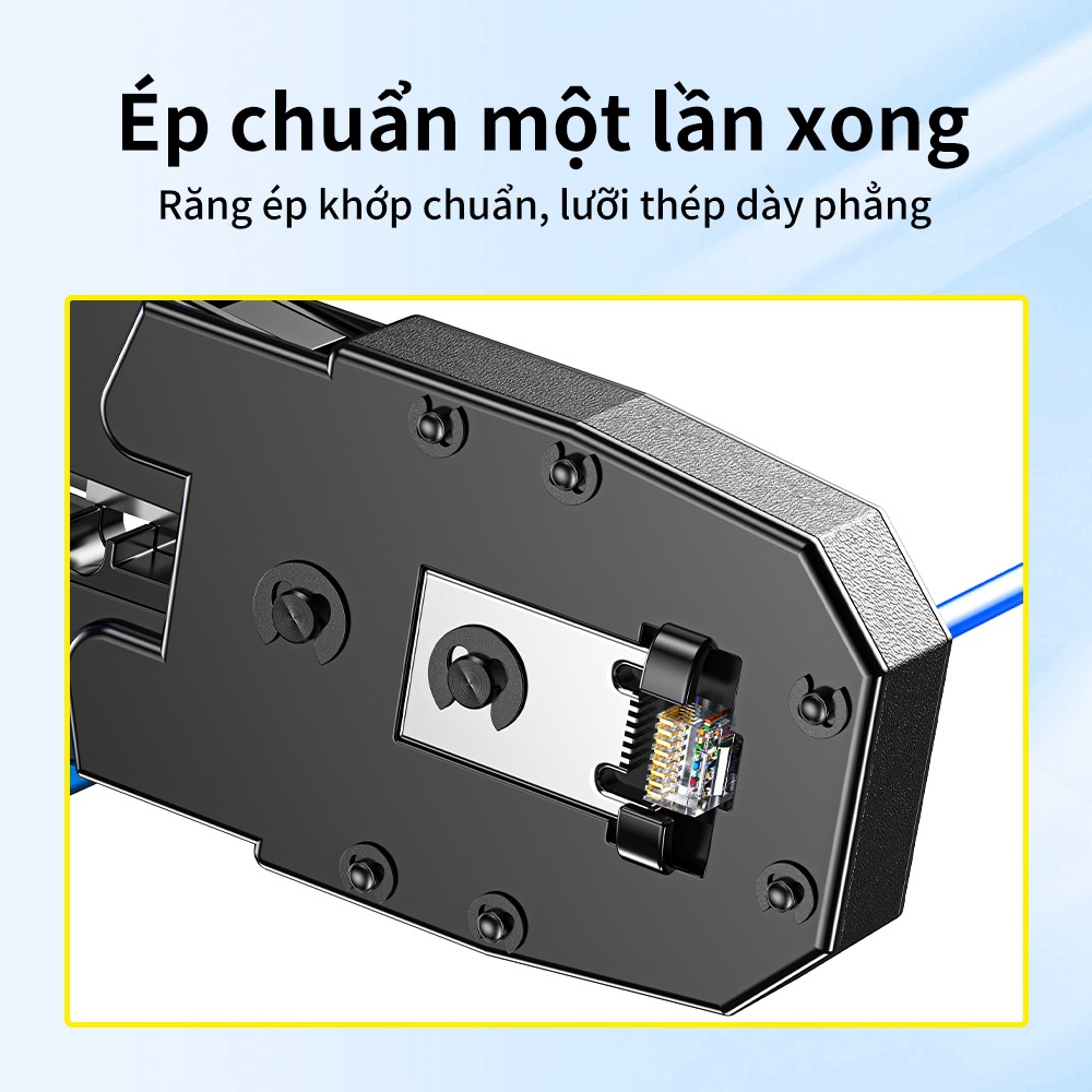 Kìm Bấm Mạng RJ45 RJ11 RJ12 Đa Năng 3 Trong 1 Cắt Dây Tuốt Dây Ép Hạt Mạng