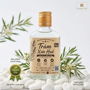 Tinh dầu tràm nguyên chất truyền thống thủ công Huế |Tinh chất từ lá tràm gió |Nguyên chất 100%