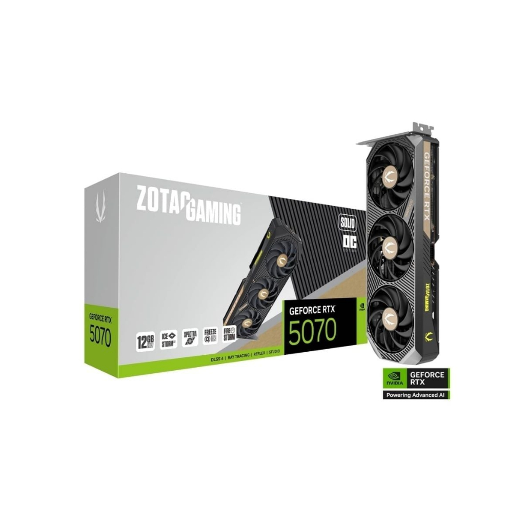 VGA ZOTAC GAMING RTX 5070 SOLID OC 12GB GDDR7 - Card Màn Hình Gaming | BigBuy360 - bigbuy360.vn