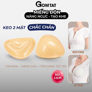 Miếng độn ngực tạo khe GOMTAT, miếng dán nâng ngực thiết kế 2 mặt keo, bám dính tốt - JR-999