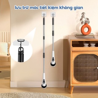 OOKAS Chổi điện kéo dài, 9 đầu đa năng, sạc Type-C, pin bền, 400 vòng/phút