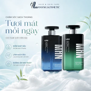 Combo Dầu Gội Sữa Tắm Nam LEO PROSEE 500ml | Hương Nam Tính, Làm Sạch Dịu Nhẹ, Tóc Mềm Mượt.