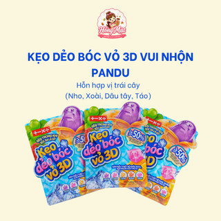 Kẹo Dẻo Bóc Vỏ 3D Pandu Hình Thú Vị Trái Cây Hỗn Hợp Ăn Vặt Vui Nhộn Cho Bé
