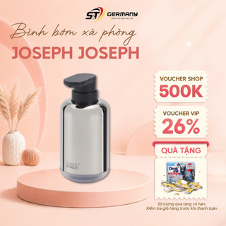 Bình bơm xà phòng Joseph Joseph EasyStore Luxe (Steel) 70582 , Bình đựng gel xà phòng GermanySnT HCM 350052