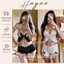 HT149 Bộ ngủ 2s sexy đính nơ xẻ v1 hách dáng,đồ ngủ lụa phối ren gợi cảm quyến rũ HT149