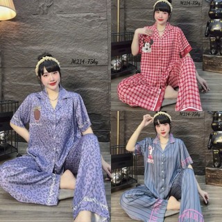 Đồ Bộ Pijama Có Size Từ 40-75kg ,Có Nhiều Màu, Chất Vải Lụa LaTin (Lụa Mịn),Sang Đẹp Mát Mềm
