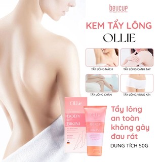 Combo OLLIE Tẩy Lông Body 70g x2 + Gel Dưỡng Ẩm 30g x2, Tẩy Lông Vùng Kín, Nách, Tay Chân Hiệu Quả