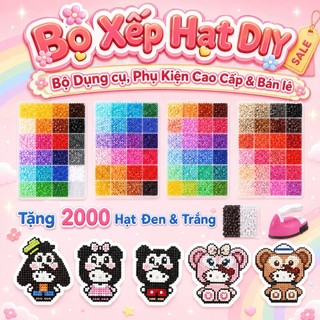 💕 Hạt Xếp Handmade DIY - Đồ Chơi Thủ Công Cho Bé - Quà Tặng Đáng Yêu - Tặng Kèm Phụ Kiện Làm Hạt
