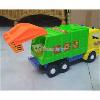 Đồ Chơi Xe Thu Gôm Rác Môi Trường Cho Bé - Xe Rác Mô Hình Cỡ Lớn 32cm