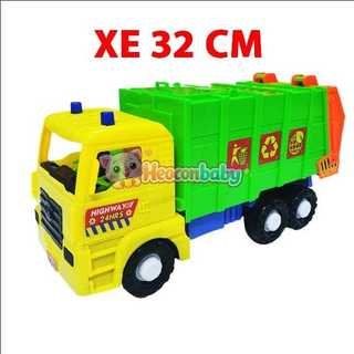 Đồ Chơi Xe Thu Gôm Rác Môi Trường Cho Bé - Xe Rác Mô Hình Cỡ Lớn 32cm