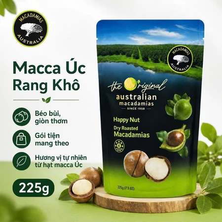 Hạt macca (225g) nguyên vỏ giúp đẹp da, giảm cholesterol, tốt cho tim mạch Macadamias Australia, Úc