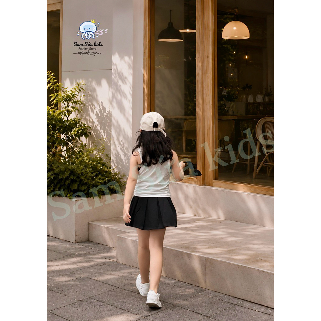 {8-45KG}🔥 ÁO BA LỖ BÉ TRAI- Bé Gái – Cotton Mềm, Co Giãn 4 Chiều, Thoáng Mát , Dáng Thể Thao Năng Động | Sam Sứa Kids