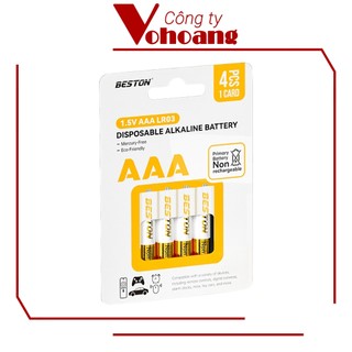 Hộp 48 Pin nhí Beston AAA chống chảy Alkaline thế hệ mới, thời gian sử dụng lâu hơn
