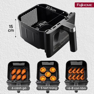Nồi Chiên Không Dầu 2 Tầng Fujihome A10DG-DUAL 9.6L - 2 Ngăn Độc Lập, Công Nghệ Rapid Air