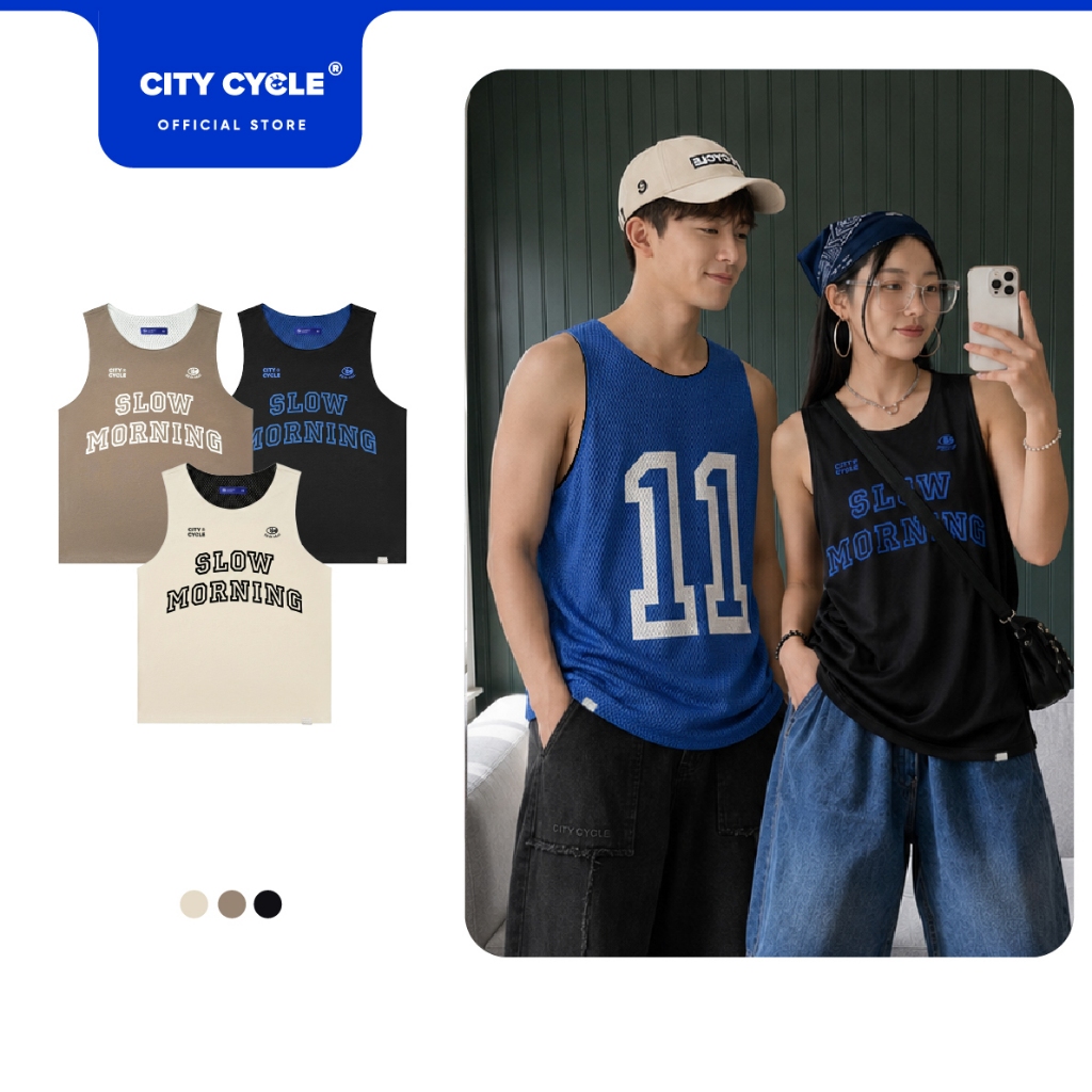 Áo tanktop 2 mặt ba lỗ sát nách nam nữ mùa hè form rộng Local Brand Chính Hãng City Cycle Áo Tanktop 2IN1