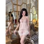 HT174 Bộ ngủ sexy 2s cánh tiên xoán nơ sang chảnh,đồ ngủ lụa croptop hách dáng quyến rũ HT174