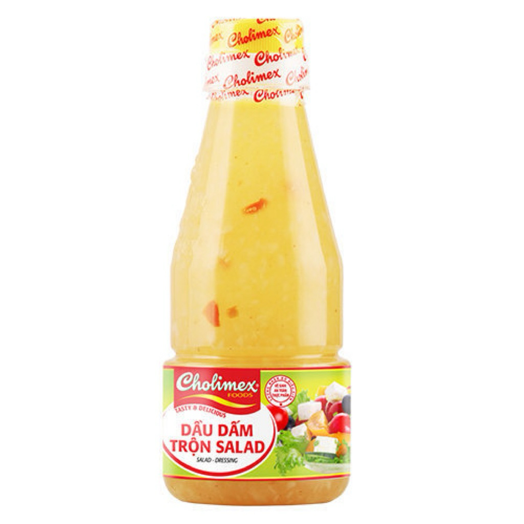 Dầu dấm trộn Salad Cholimex chua dịu, trộn ăn liền chai PET 270g