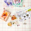 Set Quà Tặng Handmade Sáng Tạo Gồm Bộ Xếp Hình Hoa Và Quạt Cầm Tay Kèm Túi Quà MUN STORE S.LAQUA