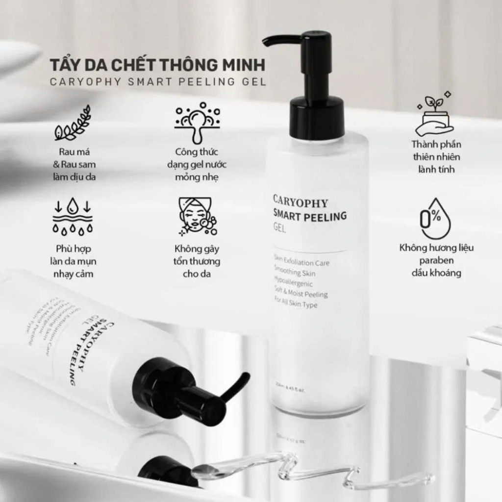 (Hàng Công TY) Tẩy Tế Bào Chết Thông Minh Caryophy Smart Peeling Gel Ngăn Ngừa Mụn 250ml vanillacosmetics