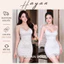 HT186 Váy ngủ cotton hoạ tiết hoa hồng sexy kèm ĐỆM LÓT, Đồ ngủ nữ cute dễ thương gợi cảm HT186