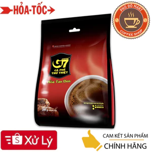 Cà Phê Đen G7 Hòa Tan (Không có đường và không có sữa ) loại Bịch 100 gói / gói 2g - Trung Nguyên