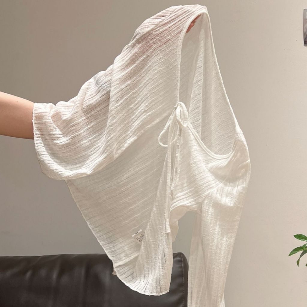 Áo cardigan dệt kim dài tay, áo khoác len mỏng nhẹ nhàng dành cho nữ QUINZY DK02
