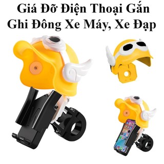 Giá Đỡ Điện Thoại Gắn Ghi Đông Xe Máy, Xe Đạp Có Mũ Bảo Hiểm Che Nắng Mưa Siêu Tiện Lợi