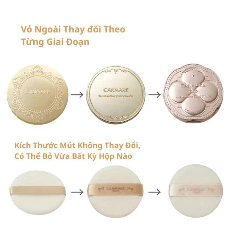 Phấn Phủ Canmake Marshmallow Finish Powder Mịn Lì, Kiềm Dầu - Ever Queen