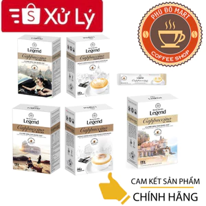 Cà Phê Hòa Tan Trung Nguyên Legend Cappuccino Vị Hazelnut / Mocha / Coconut Hộp12 Sticks 18gr