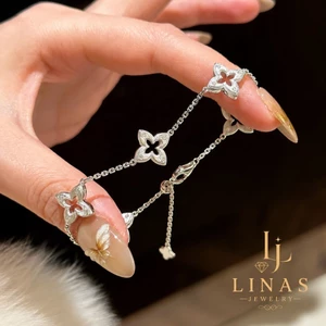 Lắc Tay Cỏ 4 Lá Nữ Cao Cấp – Vòng Tay May Mắn Sang Chảnh, Hot Trend