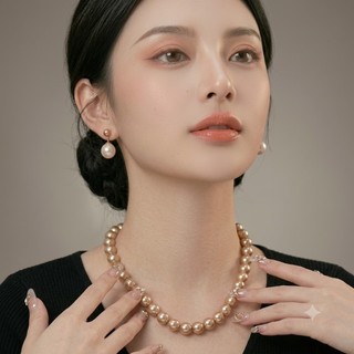 [ DAISYN ] N981 vòng cổ ngọc trai mix màu kem, dây chuyền ngọc trai nhân tạo , chuỗi hạt ngọc