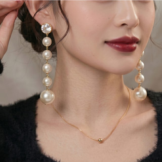 [ DAISYN ] N950 Bông tai nữ 5 hạt lớn ngọc trai nhân tạo  xinh xắn cho nữ