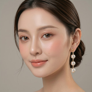 [ DAISYN ] N952 Bông tai nữ 3 hạt ngọc trai nhân tạo  xinh xắn cho nữ