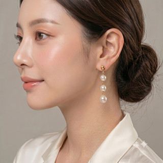 [ DAISYN ] N952 Bông tai nữ 3 hạt ngọc trai nhân tạo  xinh xắn cho nữ