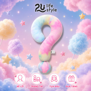 [SẢN PHẨM MỚI] Gối Tựa Cổ Tựa Đầu "?" CANDY PREMIUM Lông Thỏ Mền Mại, Dùng Cho Thư Giãn, Du Lịch , Decor, Quà Tặng